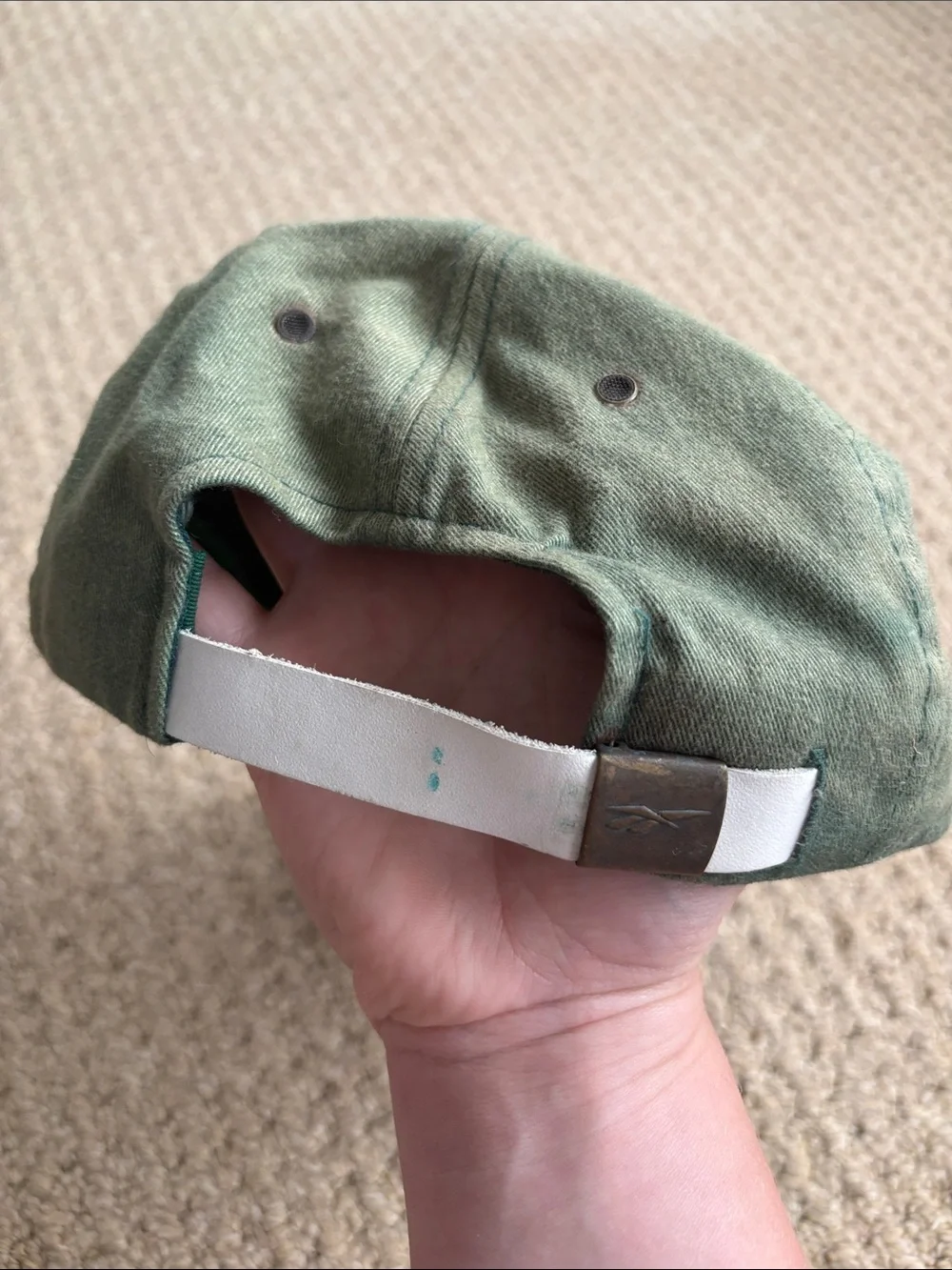 Vintage 90s Reebok Golf Green Baseball Cap Logo